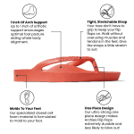 Arch Support Flip Flops - Classic - Coral